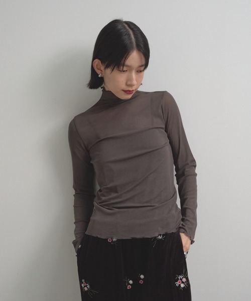 Shelly island(シェリーアイランド)の「シアータートル(Tシャツ/カットソー・レディース・グレー/ブラック/ホワイト/ブラウン・FREE)」の10枚目の写真