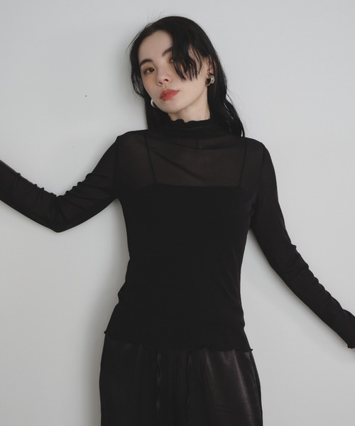 Shelly island(シェリーアイランド)の「シアータートル(Tシャツ/カットソー・レディース・グレー/ブラック/ホワイト/ブラウン・FREE)」の15枚目の写真