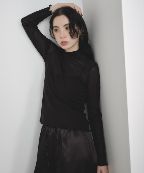 Shelly island(シェリーアイランド)の「シアータートル(Tシャツ/カットソー・レディース・グレー/ブラック/ホワイト/ブラウン・FREE)」の16枚目の写真