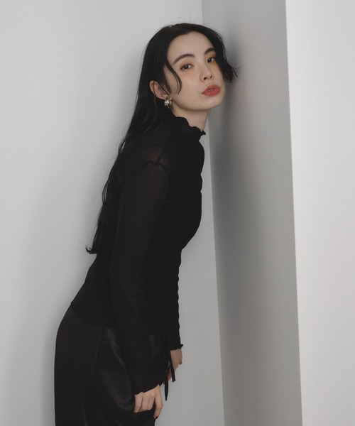 Shelly island(シェリーアイランド)の「シアータートル(Tシャツ/カットソー・レディース・グレー/ブラック/ホワイト/ブラウン・FREE)」の17枚目の写真