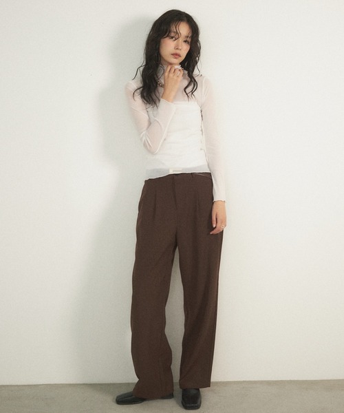 Shelly island(シェリーアイランド)の「シアータートル(Tシャツ/カットソー・レディース・グレー/ブラック/ホワイト/ブラウン・FREE)」の18枚目の写真