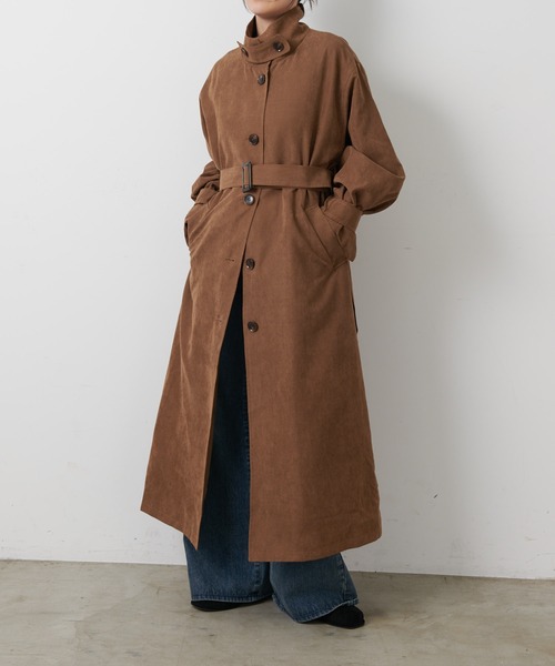 COLONY 2139(コロニートゥーワンスリーナイン)の「ピーチロングトレンチコート(トレンチコート・レディース・ブラウン/チャコールグレー・FREE)」の2枚目の写真