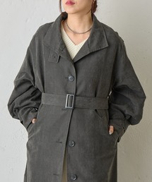 ピーチロングトレンチコート