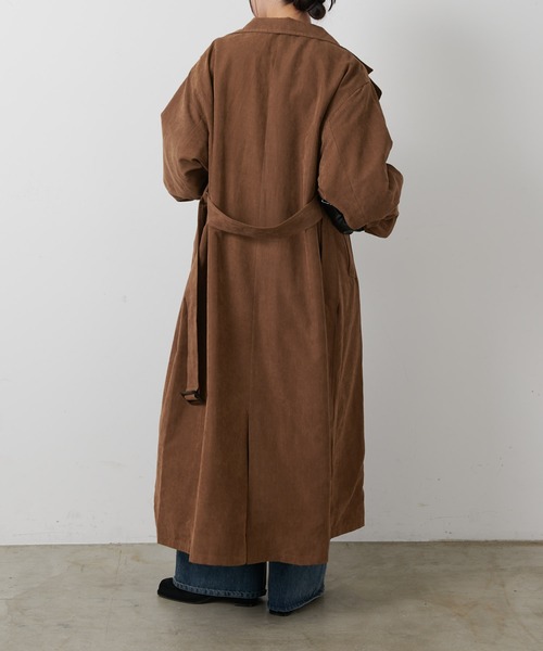 COLONY 2139(コロニートゥーワンスリーナイン)の「ピーチロングトレンチコート(トレンチコート・レディース・ブラウン/チャコールグレー・FREE)」の7枚目の写真