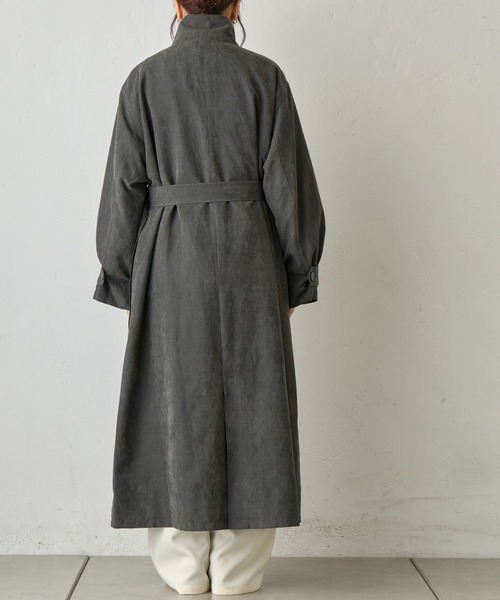 COLONY 2139(コロニートゥーワンスリーナイン)の「ピーチロングトレンチコート(トレンチコート・レディース・ブラウン/チャコールグレー・FREE)」の22枚目の写真