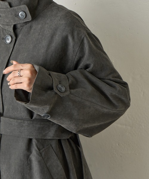 COLONY 2139(コロニートゥーワンスリーナイン)の「ピーチロングトレンチコート(トレンチコート・レディース・ブラウン/チャコールグレー・FREE)」の15枚目の写真