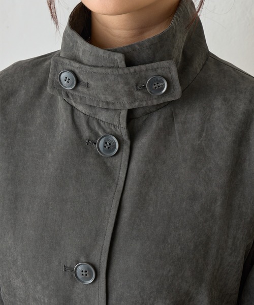 COLONY 2139(コロニートゥーワンスリーナイン)の「ピーチロングトレンチコート(トレンチコート・レディース・ブラウン/チャコールグレー・FREE)」の20枚目の写真