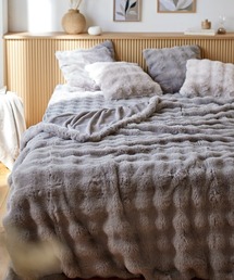 COCOPLATZ interior（ココプラッツインテリア）の「モコモコ毛布 ラビットファー調│ダブル【furry doudou./ファーリードゥドゥ】（ブランケット・キッズ）」