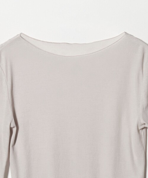 MARW UNITED ARROWS（マルゥ ユナイテッドアローズ）の「＜MARW UNITED ARROWS＞サイドギャザー シアー カットソー（Tシャツ/カットソー・レディース・ダークブラウン/ブラック/ナチュラル・FREE）」の5枚目の写真