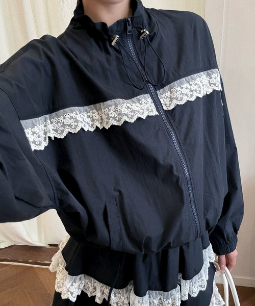 セール】【4色展開】オーバーサイズ×レース ガーリーショートパンツ