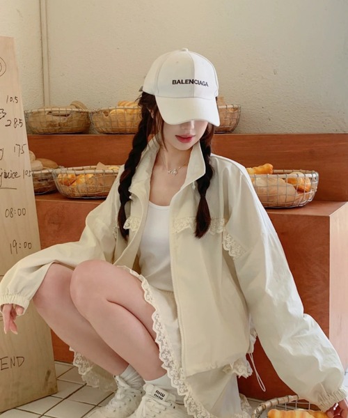 セール】【4色展開】オーバーサイズ×レース ガーリーショートパンツ