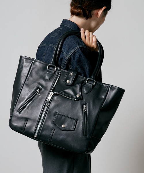 schott（ショット）の「Schott/ショット/LEATHER TOTE BAG