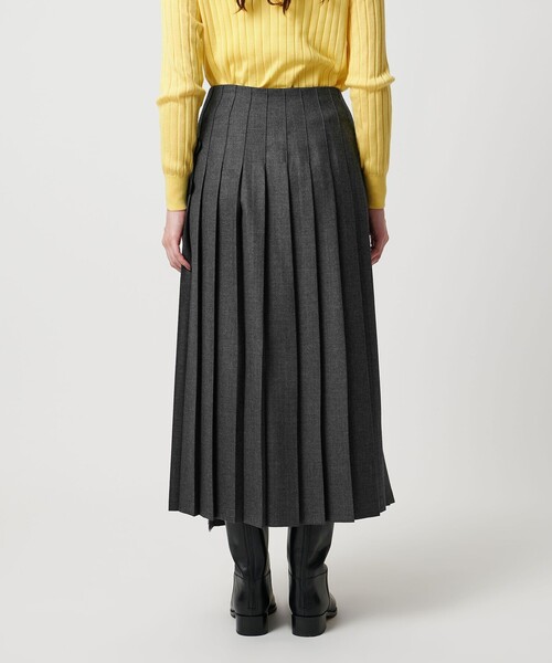 別注】＜O'NEIL of DUBLIN＞プリーツ ロング スカート グレー