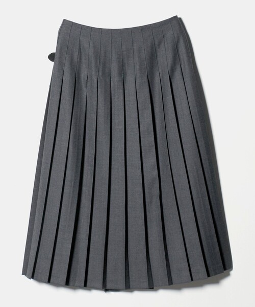 別注】＜O'NEIL of DUBLIN＞プリーツ ロング スカート グレー