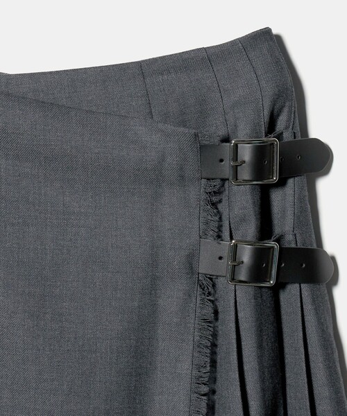 別注】＜O'NEIL of DUBLIN＞プリーツ ロング スカート グレー