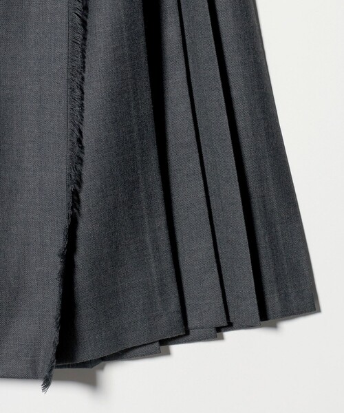 別注】＜O'NEIL of DUBLIN＞プリーツ ロング スカート グレー