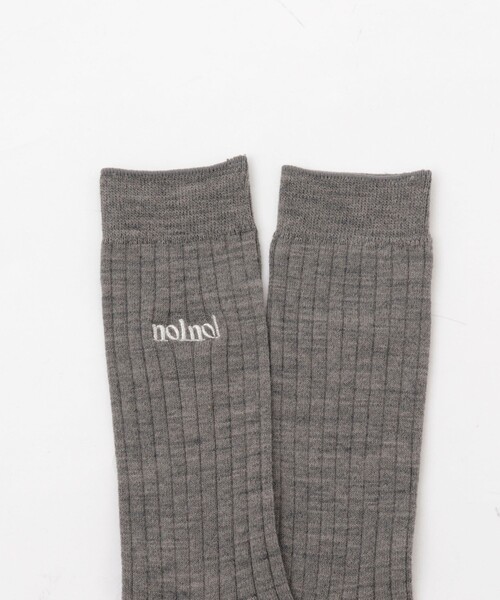 NOLLEY’S（ノーリーズ）の「【nolnol/ノルノル】ウール混リブソックス（ソックス/靴下・レディース・ライトグレー/ベージュ/レッド/ベビーピンク・FREE）」の16枚目の写真