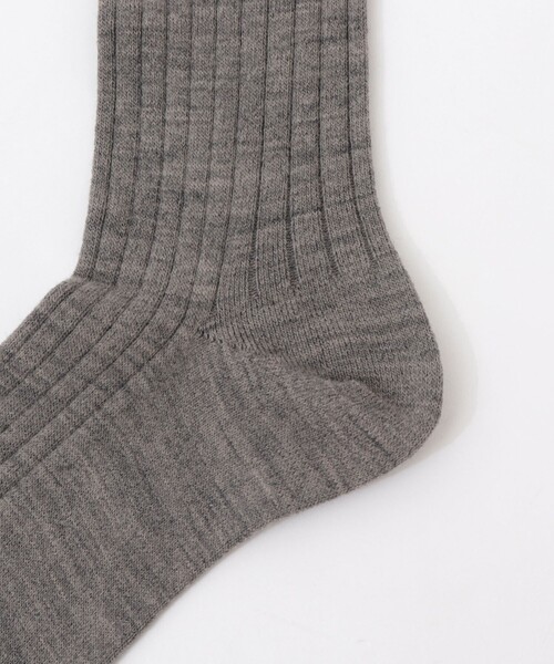 NOLLEY’S（ノーリーズ）の「【nolnol/ノルノル】ウール混リブソックス（ソックス/靴下・レディース・ライトグレー/ベージュ/レッド/ベビーピンク・FREE）」の18枚目の写真