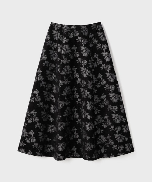 セール】ラメフラワージャガードフレアスカート（スカート）｜GRACE