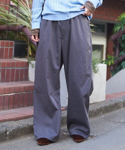 GEVACO(ゲバコ)の「【GEVACO】ドロストイージースラックスパンツ(スラックス・レディース・グレー/ブラック/ベージュ・MEDIUM/LARGE)」の3枚目の写真