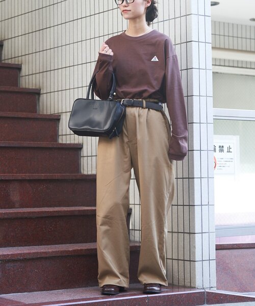 GEVACO(ゲバコ)の「【GEVACO】ドロストイージースラックスパンツ(スラックス・レディース・グレー/ブラック/ベージュ・MEDIUM/LARGE)」の8枚目の写真