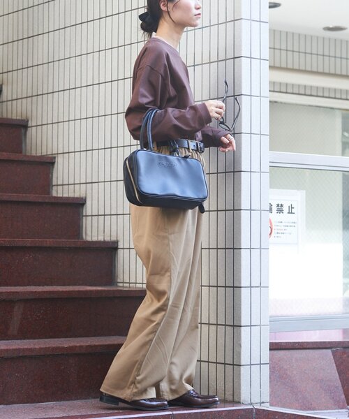 GEVACO(ゲバコ)の「【GEVACO】ドロストイージースラックスパンツ(スラックス・レディース・グレー/ブラック/ベージュ・MEDIUM/LARGE)」の9枚目の写真