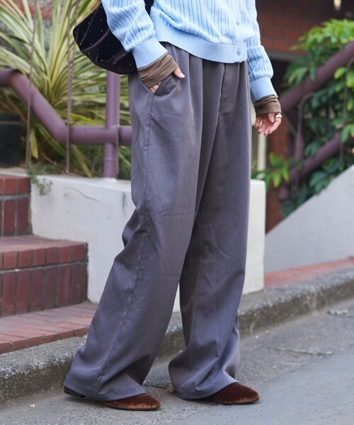 GEVACO(ゲバコ)の「【GEVACO】ドロストイージースラックスパンツ(スラックス・レディース・グレー/ブラック/ベージュ・MEDIUM/LARGE)」の10枚目の写真