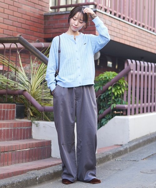 GEVACO(ゲバコ)の「【GEVACO】ドロストイージースラックスパンツ(スラックス・レディース・グレー/ブラック/ベージュ・MEDIUM/LARGE)」の17枚目の写真