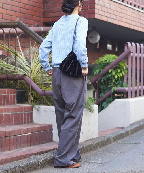 GEVACO(ゲバコ)の「【GEVACO】ドロストイージースラックスパンツ(スラックス・レディース・グレー/ブラック/ベージュ・MEDIUM/LARGE)」の20枚目の写真