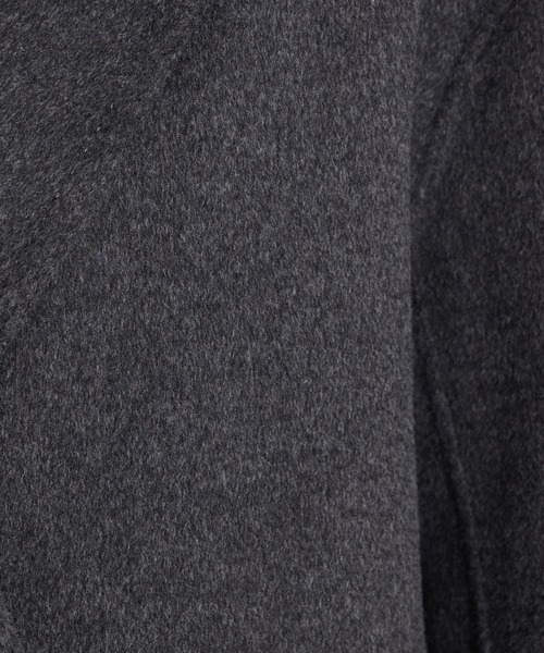qualite（カリテ）の「【毛玉になりにくい】ダブルフェイスチェスターコート/秋服/冬服/オフィスカジュアル/ガウンコート（チェスターコート・レディース・チャコールグレー/ライトベージュ・36/38）」の8枚目の写真
