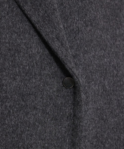 qualite（カリテ）の「【毛玉になりにくい】ダブルフェイスチェスターコート/秋服/冬服/オフィスカジュアル/ガウンコート（チェスターコート・レディース・チャコールグレー/ライトベージュ・36/38）」の7枚目の写真