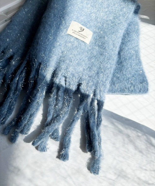 セール】ラメヤーン モヘアタッチ ストールマフラー（マフラー）｜lit