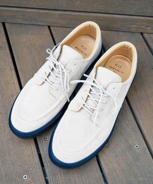 U.S. POLO ASSN.(ユーエスポロアッスン)の「【U.S. POLO ASSN./ユーエスポロアッスン】フェイクスウェードモカシン(モカシン/デッキシューズ・メンズ・ベージュ/ブラック・27cm/26.5cm/26cm/25.5cm/25cm)」の14枚目の写真