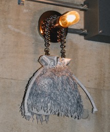 Fur Drowstring pouch