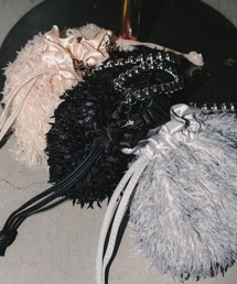 Fur Drowstring pouch