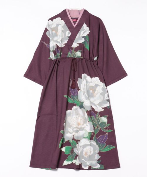 カヤ（カヤ）の「【カヤ】吉時装いならいワンピース（ワンピース・レディース・スミクロ/ネイビー/パープル・FREE）」の3枚目の写真