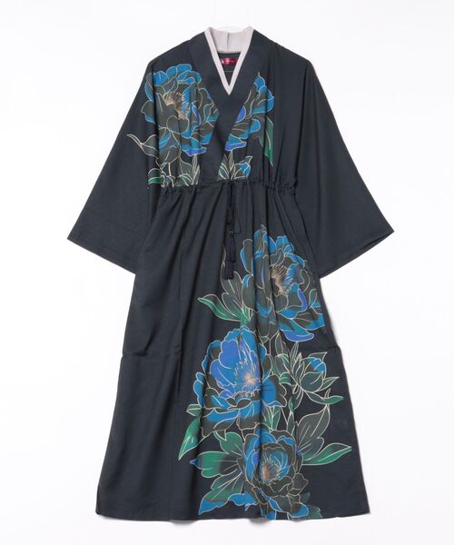 カヤ（カヤ）の「【カヤ】吉時装いならいワンピース（ワンピース・レディース・スミクロ/ネイビー/パープル・FREE）」の2枚目の写真