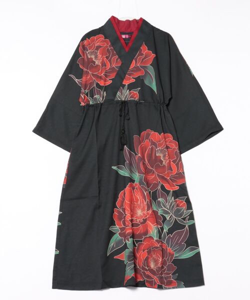 カヤ（カヤ）の「【カヤ】吉時装いならいワンピース（ワンピース・レディース・スミクロ/ネイビー/パープル・FREE）」の4枚目の写真