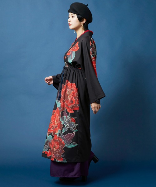 カヤ（カヤ）の「【カヤ】吉時装いならいワンピース（ワンピース・レディース・スミクロ/ネイビー/パープル・FREE）」の12枚目の写真