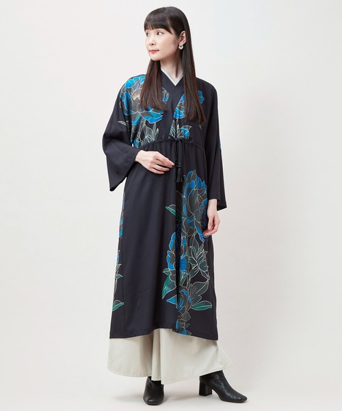 カヤ（カヤ）の「【カヤ】吉時装いならいワンピース（ワンピース・レディース・スミクロ/ネイビー/パープル・FREE）」の13枚目の写真