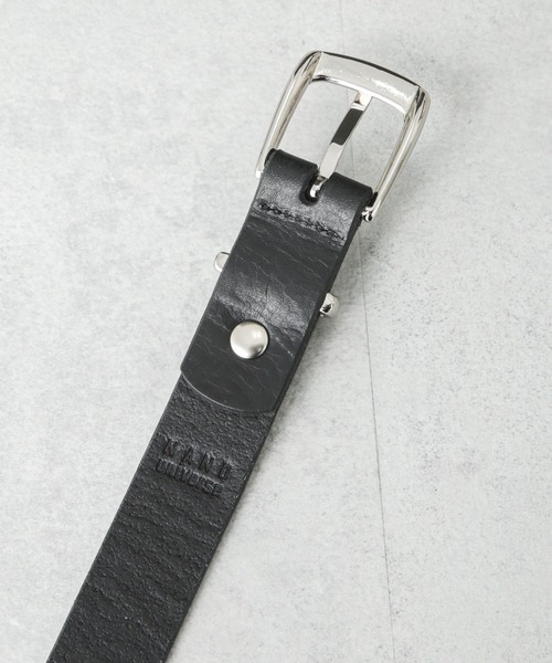 NANO universe(ナノユニバース)の「日本製イタリーレザーナローソリッドベルト(ベルト・メンズ・ブラック/ブラウン・FREE)」の5枚目の写真