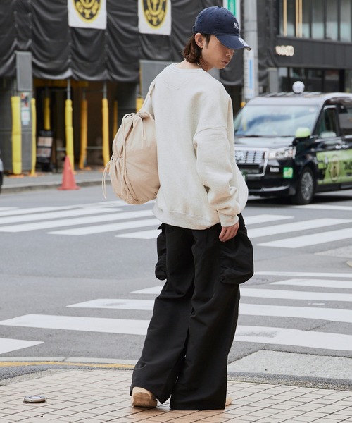 ALL RUNS（オールランズ）の「Wide-Silhouette Cargo Pants / ワイドシルエット カーゴパンツ（カーゴパンツ・メンズ・ブラック・M/L）」の12枚目の写真