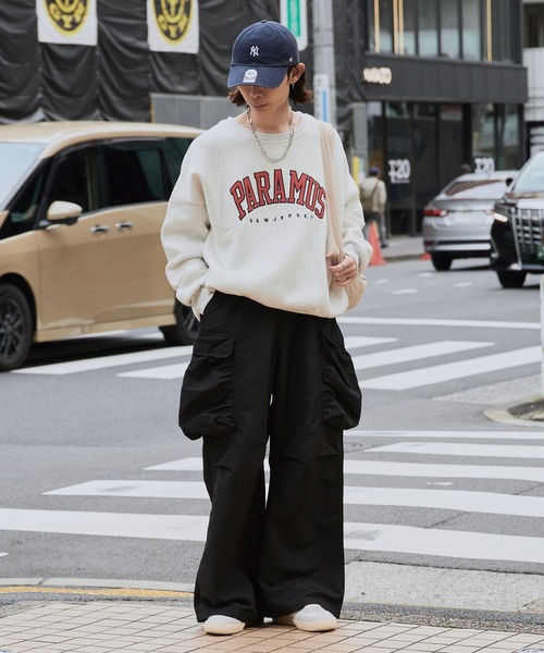 ALL RUNS（オールランズ）の「Wide-Silhouette Cargo Pants / ワイドシルエット カーゴパンツ（カーゴパンツ・メンズ・ブラック・M/L）」の17枚目の写真