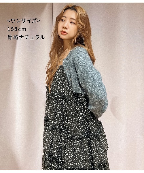 PEACH JOHN(ピーチジョン)の「小花柄ティアードスカート(スカート・レディース・アイボリー/ブラック・ONE SIZE)」の22枚目の写真
