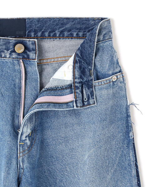 SERGE de bleu(サージ)の「<SERGE/サージ>リメイク2トーンパンツ(デニムパンツ・レディース・ブルー・36/38)」の3枚目の写真