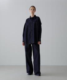 SERGE de bleu | ＜SERGE/サージ＞リメイク２トーンパンツ(デニムパンツ)