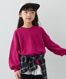 CIAOPANIC TYPY（チャオパニックティピー）の「【綿100％で洗える】【KIDS】(ジュニアサイズあり)スウェットライクニット（ニット/セーター）」