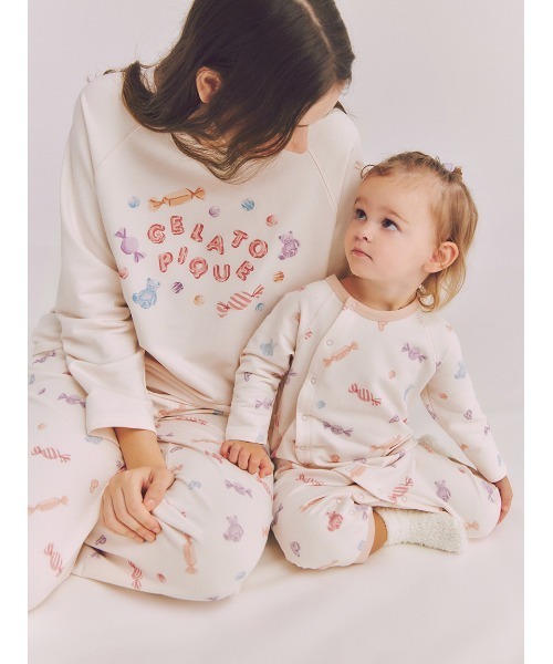 セール】【BABY】キャンディ柄ロンパース（ロンパース）｜gelato pique