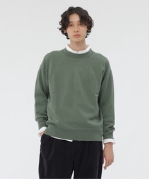 【美品✨】MHL. マーガレットハウエル　ジップニットブルゾン　紺色　Mサイズ MHL. WA-SHI COTTON | MARGARET HOWELL