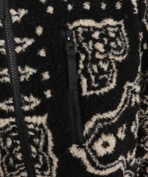 1minute 1second(ワンミニットワンセカンド)の「mj11154-paisley boa zip blouson ボアブルゾン(1M25F090)(ブルゾン・メンズ・ベージュ/ブラック・XL/L/M/S)」の10枚目の写真